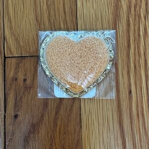 Stoney Clover Lane Heart Patch in Pumpkin Spice NWT